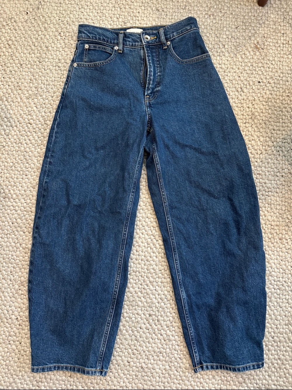 Everlane barrel jeans “the way high curve”
